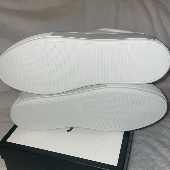 NWT J/SLIDES MAYA White Leather Sneaker - Picture 14 of 15
